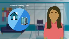 A still from the animation of Bhavana, an information analyst working in the NHS.