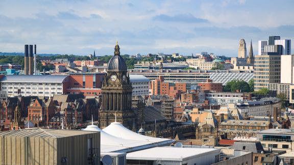 Leeds cityscape.